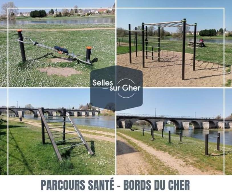 Maison de ville proche beauval avec parking Selles-sur-Cher Extérieur photo